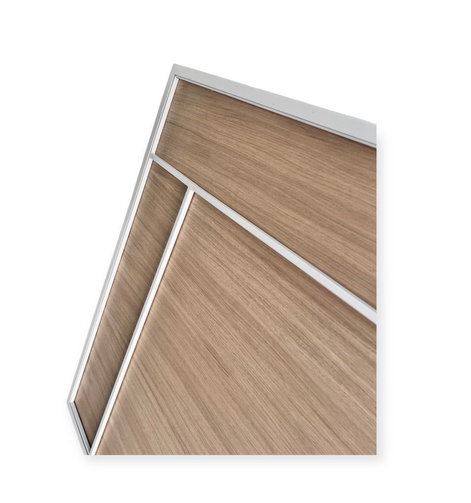 Cabecero RECO estructura hierro y tapa roble natural acabado – cabecero de cama a medida personalizado | Look Vintage