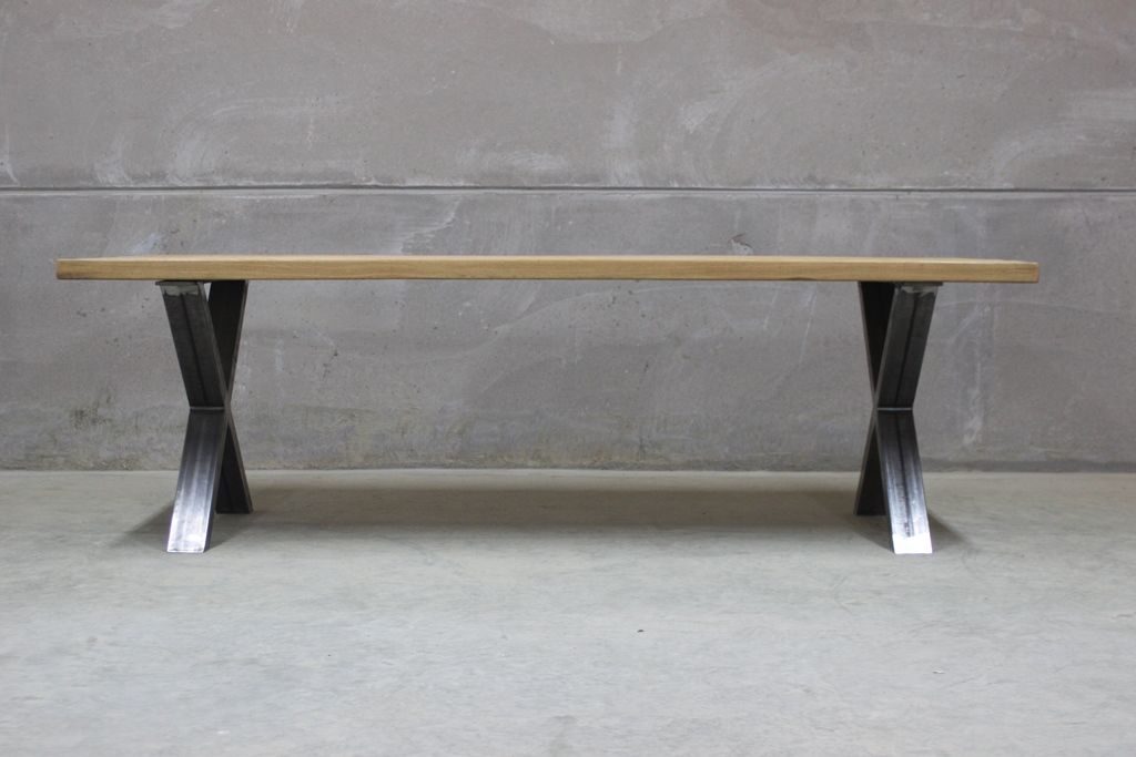 Mesa ASPA comedor industrial vista 8 – mesa de comedor a medida madera | Look Vintage