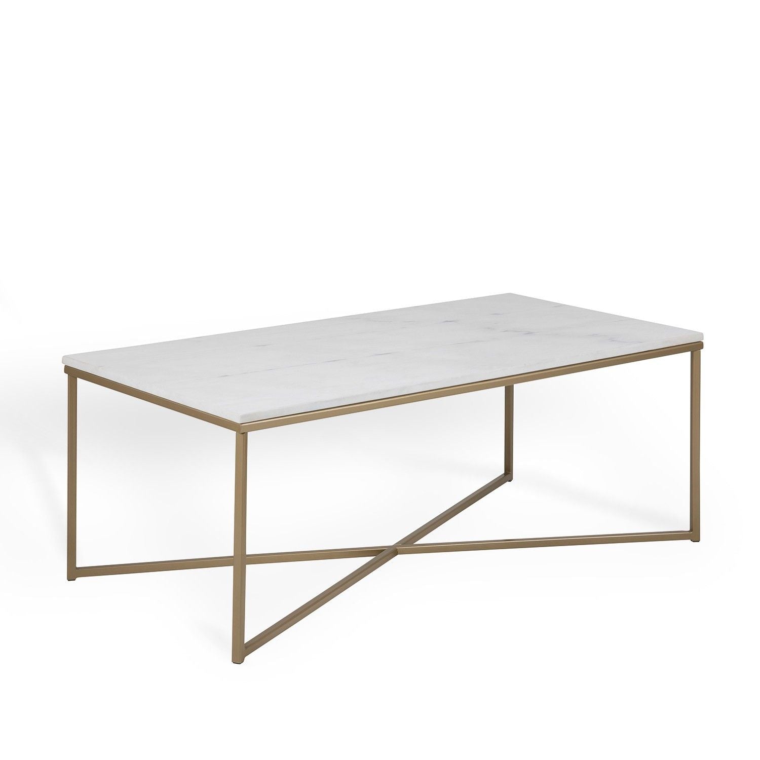 Mesa centro COMCRUZ de mármol y hierro a medida acabado – mesa de centro a medida madera personalizado | Look Vintage