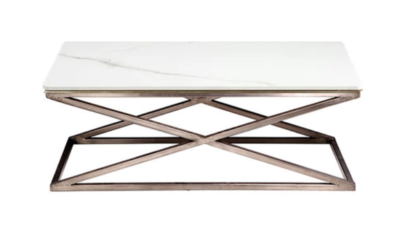 Mesa centro SEVI Tapa Marmol – mesa de centro a medida madera | Look Vintage