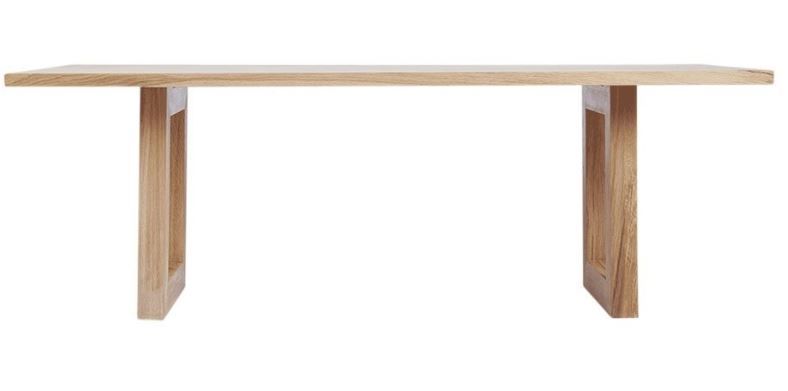 Mesa comedor BLERO recta vista 4 – mesa de comedor a medida madera | Look Vintage