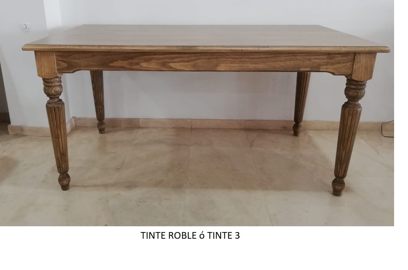 Mesa comedor PROVENZAL vista 8 – mesa de comedor a medida madera | Look Vintage