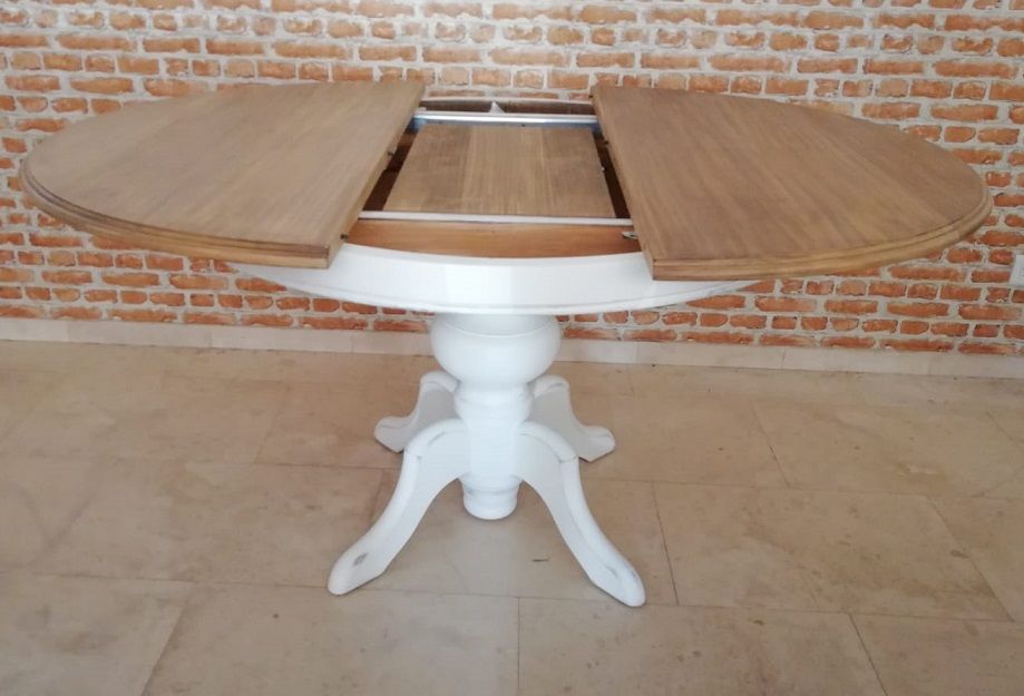Mesa comedor redonda ARO vista 4 – mesa de comedor a medida madera | Look Vintage