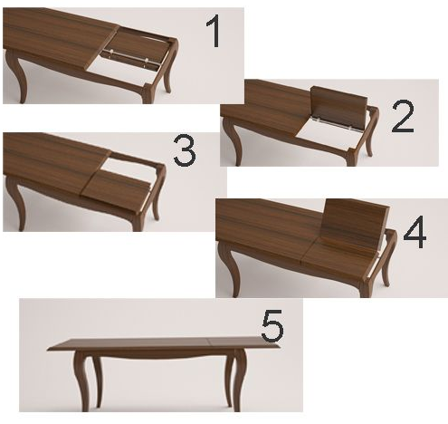 Mesa SANTANDER de comedor clásica – Pino con patas isabelinas a medida vista 4 – mesa de comedor a medida madera | Look Vinta