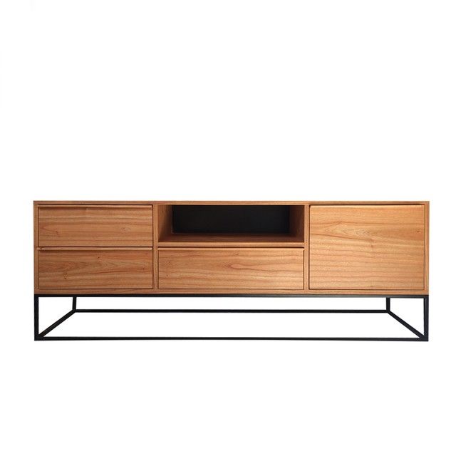 Mueble tv INTE – mueble TV a medida madera | Look Vintage