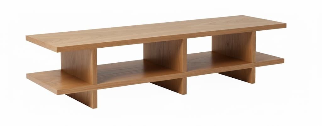Mueble TV NUEL en chapa roble a medida 150-180 – mueble TV a medida madera | Look Vintage