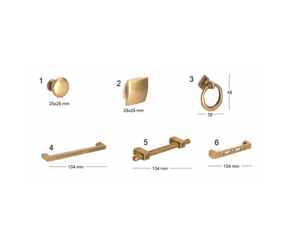 Consola XAXE 2 cajones de madera de roble y estructura metálica