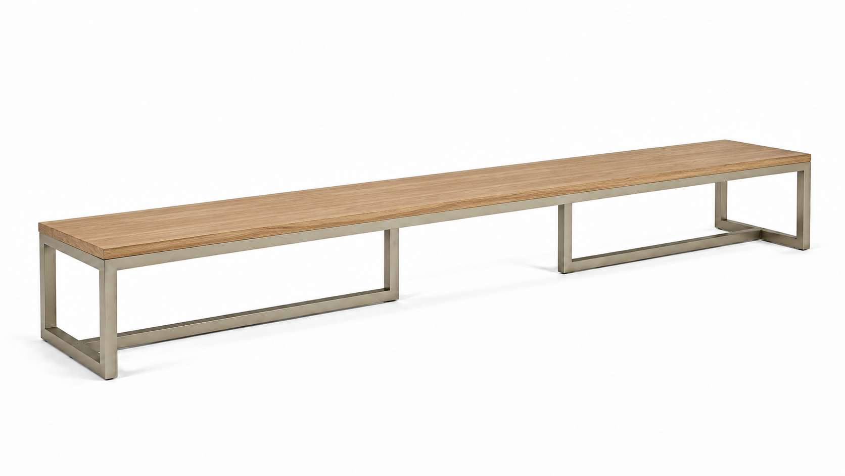 Banco ELVAN de hierro y madera de roble – Banco a medida | Look Vintage