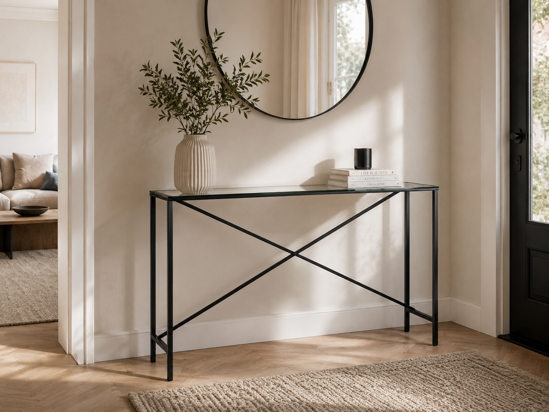 Consola NEPHO tapa cristal