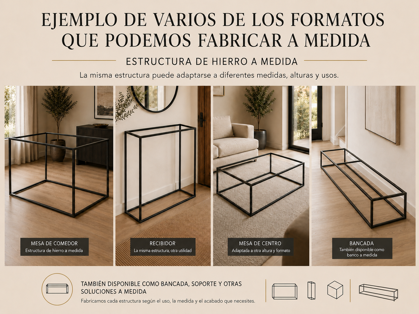Estructura CONCEP de hierro a medida - Look Vintage