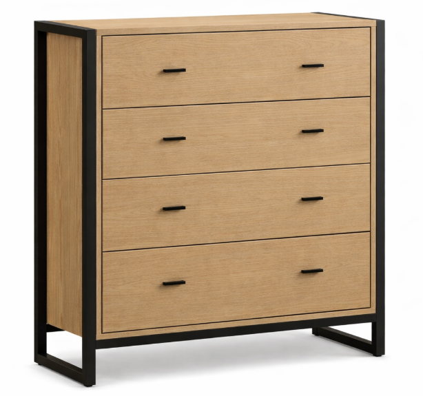 Cómoda HIMA 4C acabado – cómoda a medida madera personalizado | Look Vintage