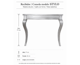 Consola STYLO detalle – consola recibidor a medida | Look Vintage