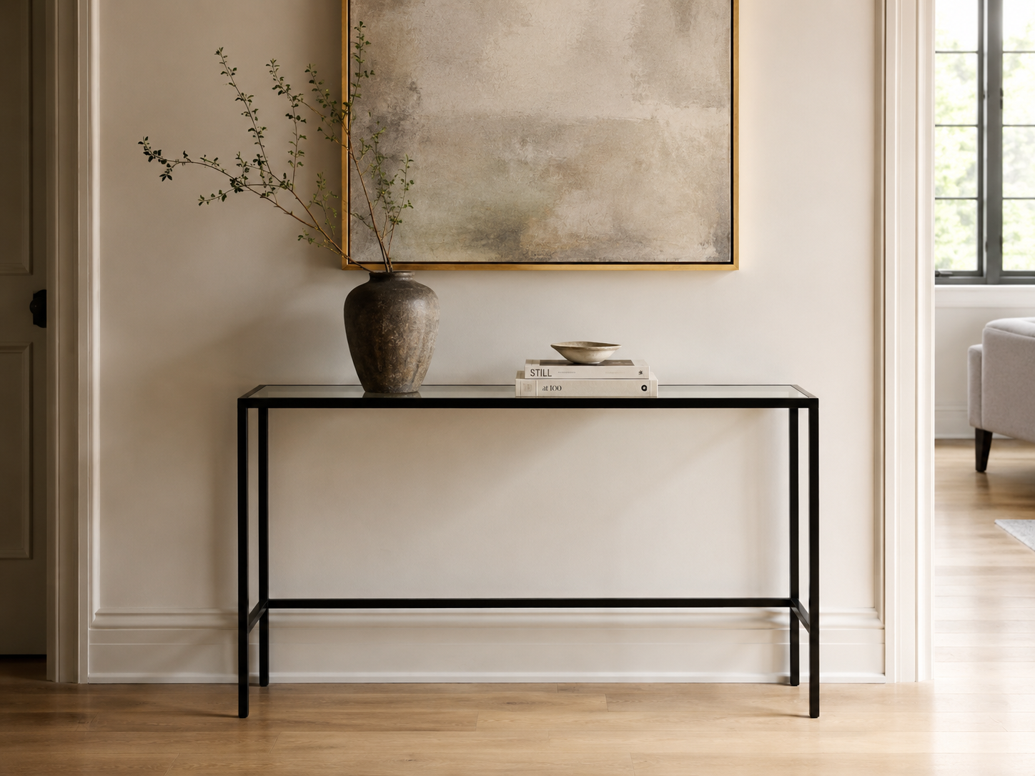Consola TAGE tapa cristal