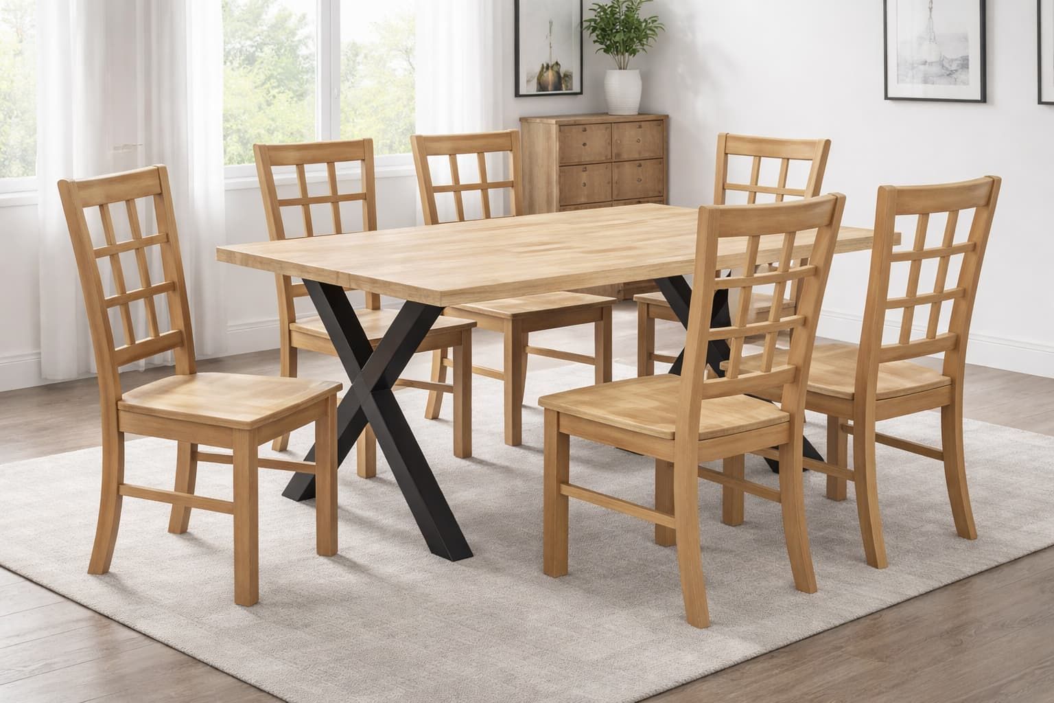 Mesa ASPA comedor industrial – mesa de comedor a medida madera | Look Vintage