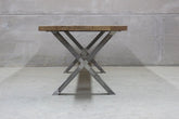 Mesa ASPA comedor industrial vista 9 – mesa de comedor a medida madera | Look Vintage