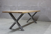 Mesa ASPA comedor industrial vista 7 – mesa de comedor a medida madera | Look Vintage