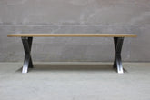 Mesa ASPA comedor industrial vista 8 – mesa de comedor a medida madera | Look Vintage