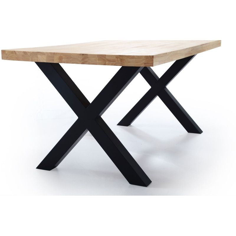 Mesa ASPA comedor industrial vista 6 – mesa de comedor a medida madera | Look Vintage