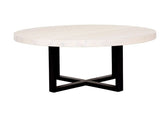 Mesa centro AROSA de chapa roble y hierro a medida – mesa de centro a medida madera | Look Vintage
