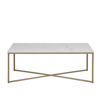 Mesa centro COMCRUZ de mármol y hierro a medida – mesa de centro a medida madera | Look Vintage