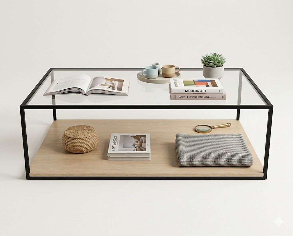 Mesa centro CRISMAD detalle – mesa de centro a medida madera | Look Vintage