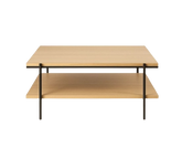 MESA CENTRO DEMA – Tapa roble natural + estructura hierro – mesa de centro a medida madera | Look Vintage