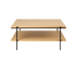 MESA CENTRO DEMA – Tapa roble natural + estructura hierro – mesa de centro a medida madera | Look Vintage