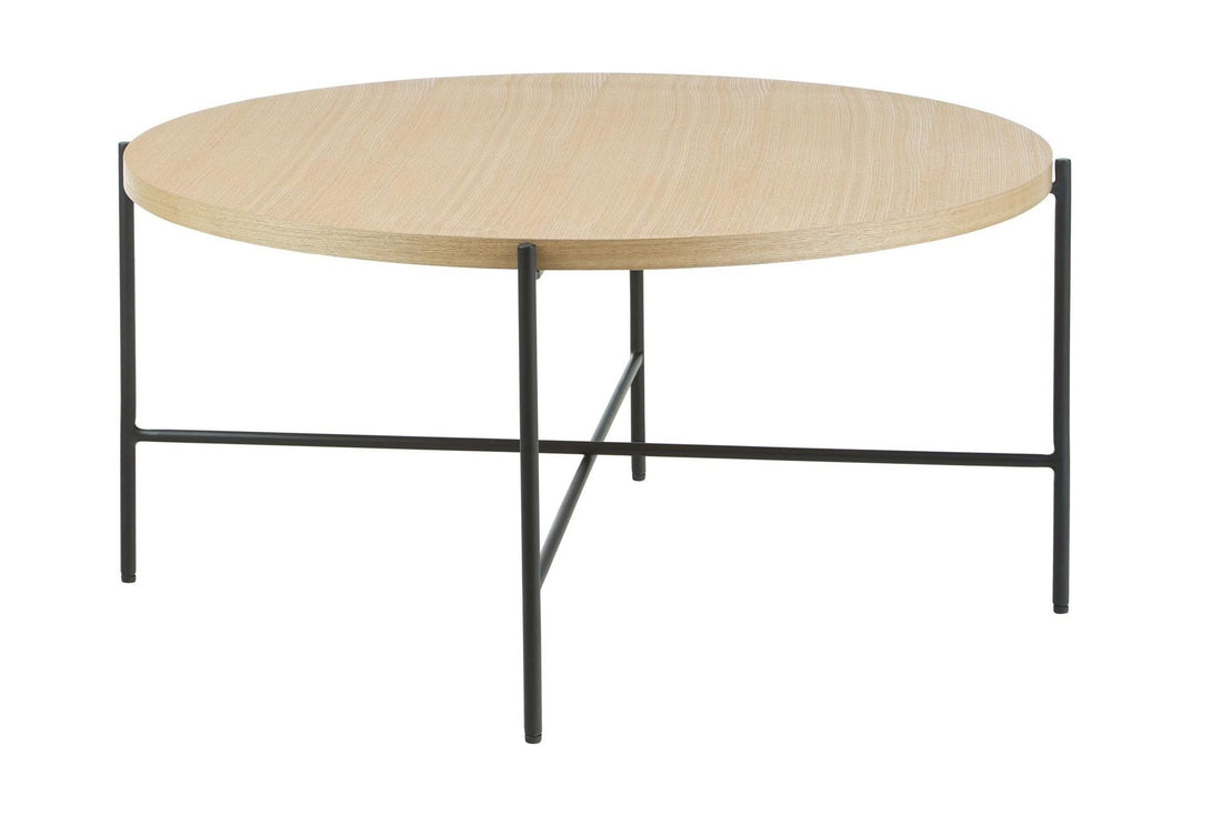 MESA CENTRO ROSALES de chapa roble y hierro – mesa de centro a medida madera | Look Vintage