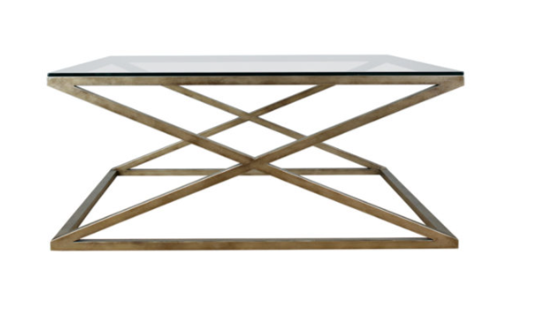 Mesa centro SEVI Tapa Cristal – mesa de centro a medida madera | Look Vintage