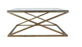 Mesa centro SEVI Tapa Cristal – mesa de centro a medida madera | Look Vintage