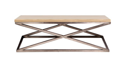 Mesa centro SEVI tapa madera – mesa de centro a medida madera | Look Vintage