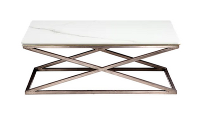 Mesa centro SEVI Tapa Marmol – mesa de centro a medida madera | Look Vintage