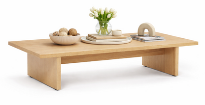 Mesa centro VADOR de roble detalle – mesa de centro a medida madera | Look Vintage