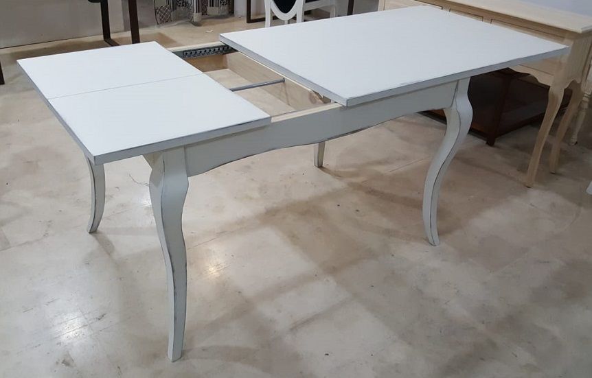 Mesa CIVITAS de comedor clásica – Pino con patas isabelinas a medida vista 7 – mesa de comedor a medida madera | Look Vintage