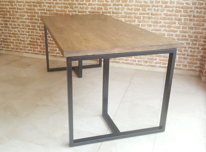 Mesa comedor ALMUDENA vista 6 – mesa de comedor a medida madera | Look Vintage