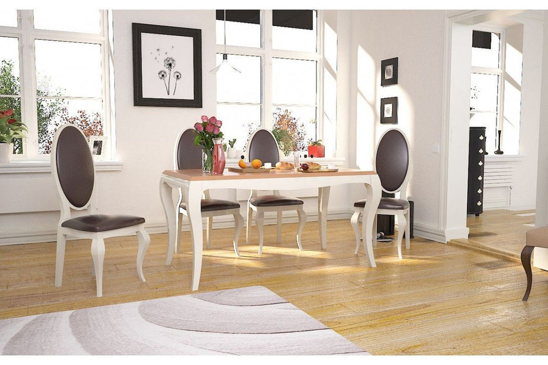 Mesa comedor Francesa detalle – mesa de comedor a medida madera | Look Vintage