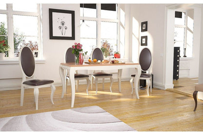 Mesa comedor Francesa detalle – mesa de comedor a medida madera | Look Vintage