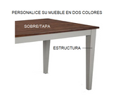 Mesa comedor Francesa vista 5 – mesa de comedor a medida madera | Look Vintage