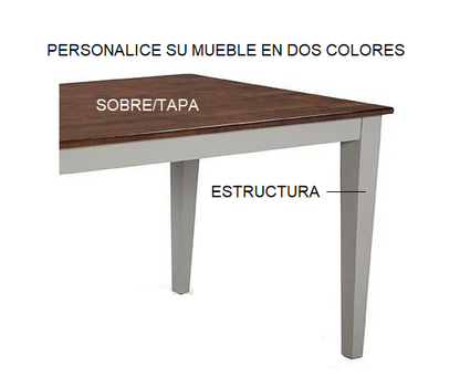 Mesa comedor Francesa vista 5 – mesa de comedor a medida madera | Look Vintage