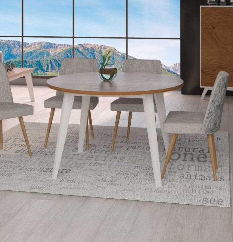 Mesa Comedor GUROS detalle – mesa de comedor a medida madera | Look Vintage