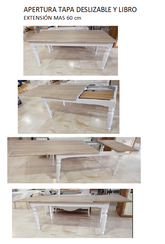 Mesa comedor PROVENZAL acabado – mesa de comedor a medida madera personalizado | Look Vintage