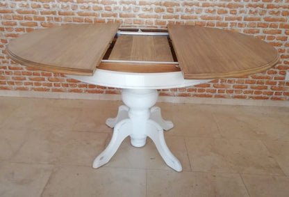 Mesa comedor redonda ARO vista 4 – mesa de comedor a medida madera | Look Vintage