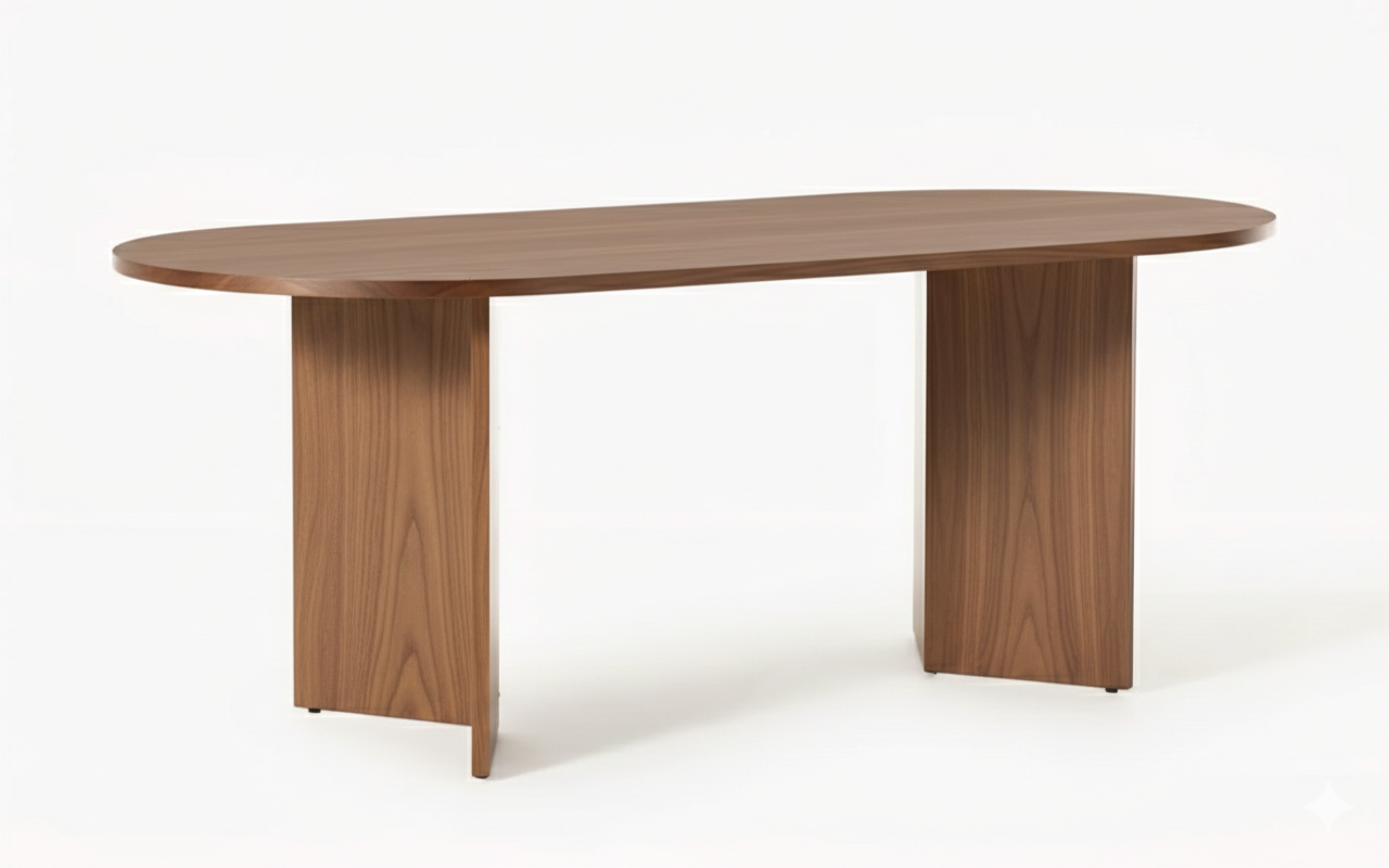 Mesa comedor VALBUENA ovalada – mesa de comedor a medida madera | Look Vintage