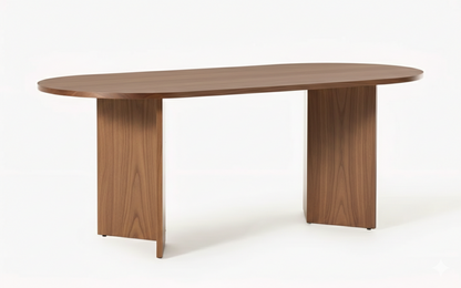 Mesa comedor VALBUENA ovalada – mesa de comedor a medida madera | Look Vintage