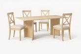 Mesa comedor VALBUENA detalle – mesa de comedor a medida madera | Look Vintage