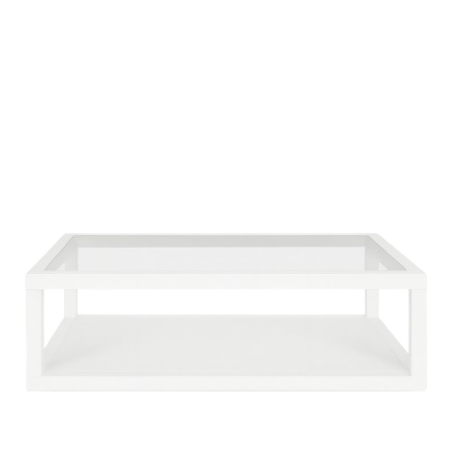 Mesa de centro ARAN – Diseño de madera de pino con tapa de cristal vista 4 – mesa de centro a medida madera | Look Vintage