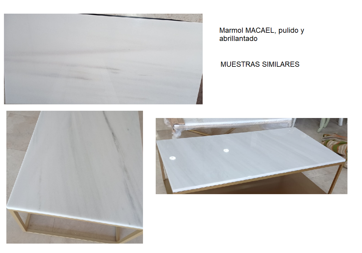 Mesa de centro REDON de mármol vista 6 – mesa de centro a medida madera | Look Vintage