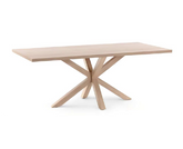 Mesa de comedor AGORA de madera de pino con tapa de 40 mm a medida