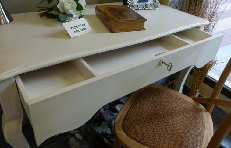 Mesa escritorio YAGO vista 4 – escritorio de madera a medida | Look Vintage