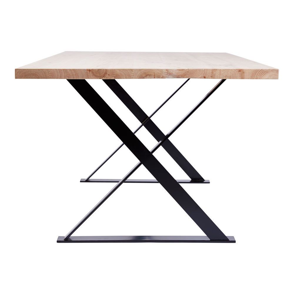 Mesa PARÍS de comedor industrial – Chapa de roble y hierro a medida acabado – mesa de comedor a medida madera personalizado |